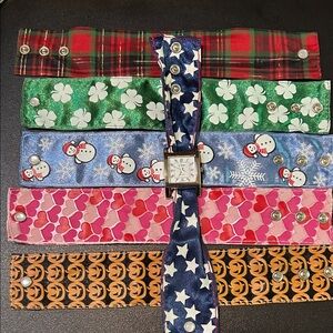 Woman’s Colorful All Seasons Watch Band Set Used